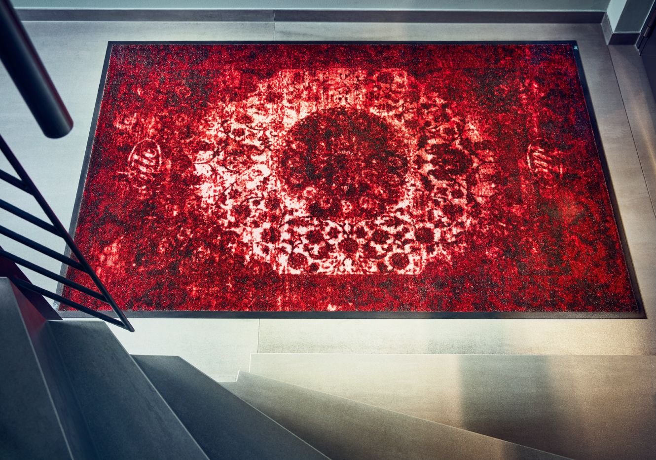 Ein roter Ille Teppich