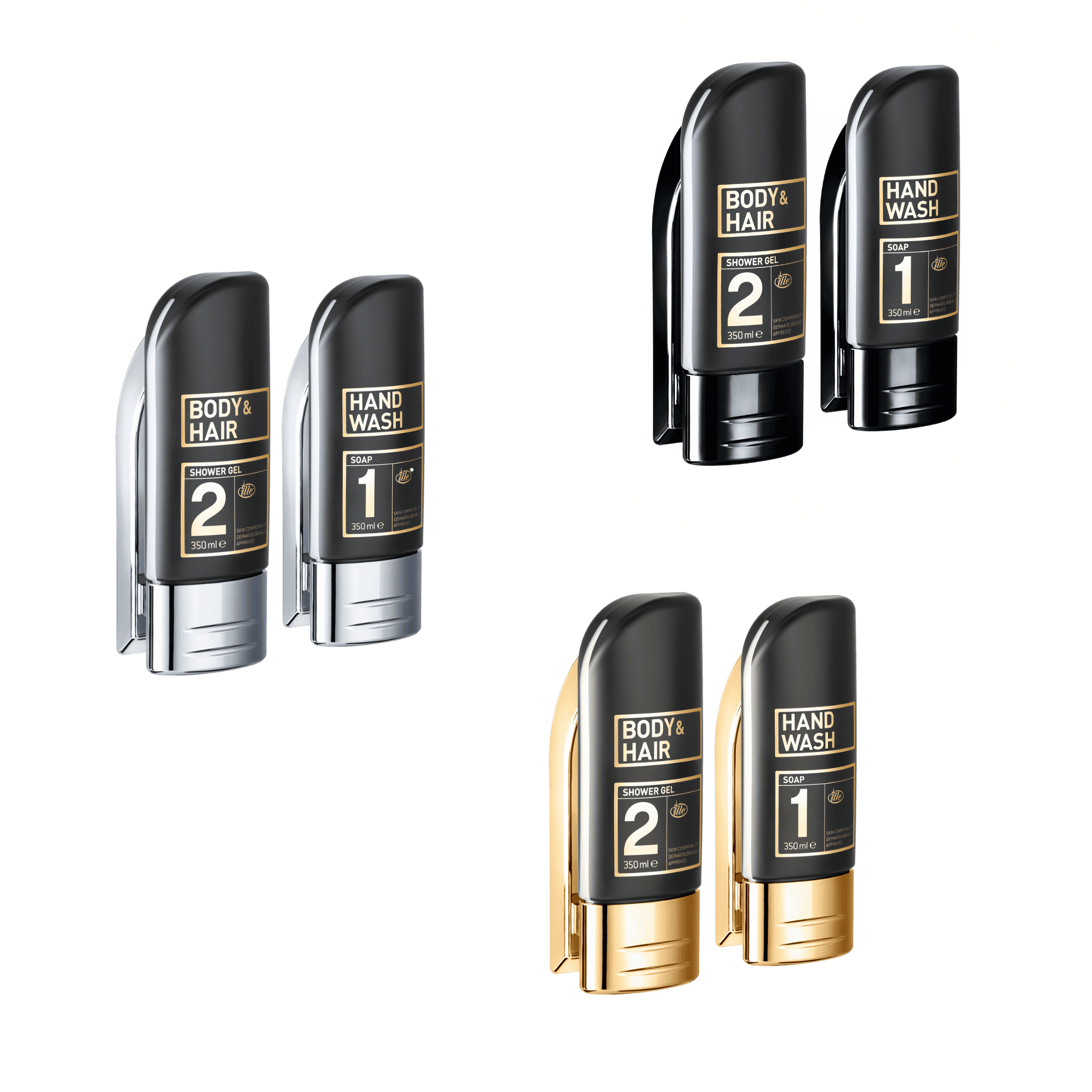 Tricky Ricky chrom, gold & schwarz