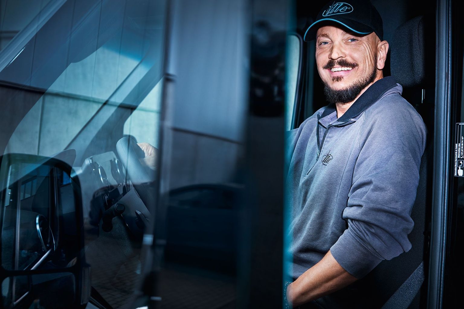 Ille Fahrer im Transporter