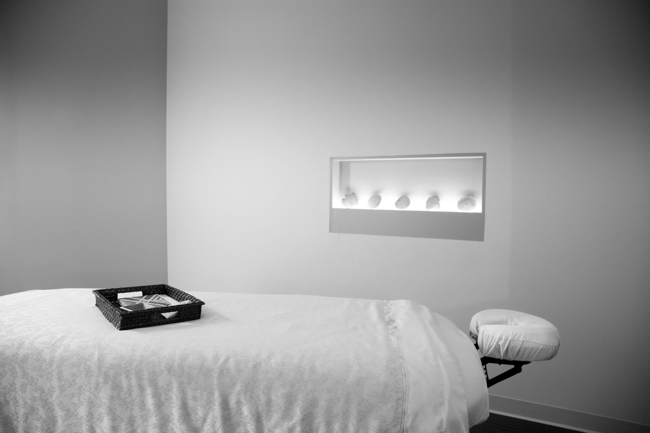 Eine Massageliege