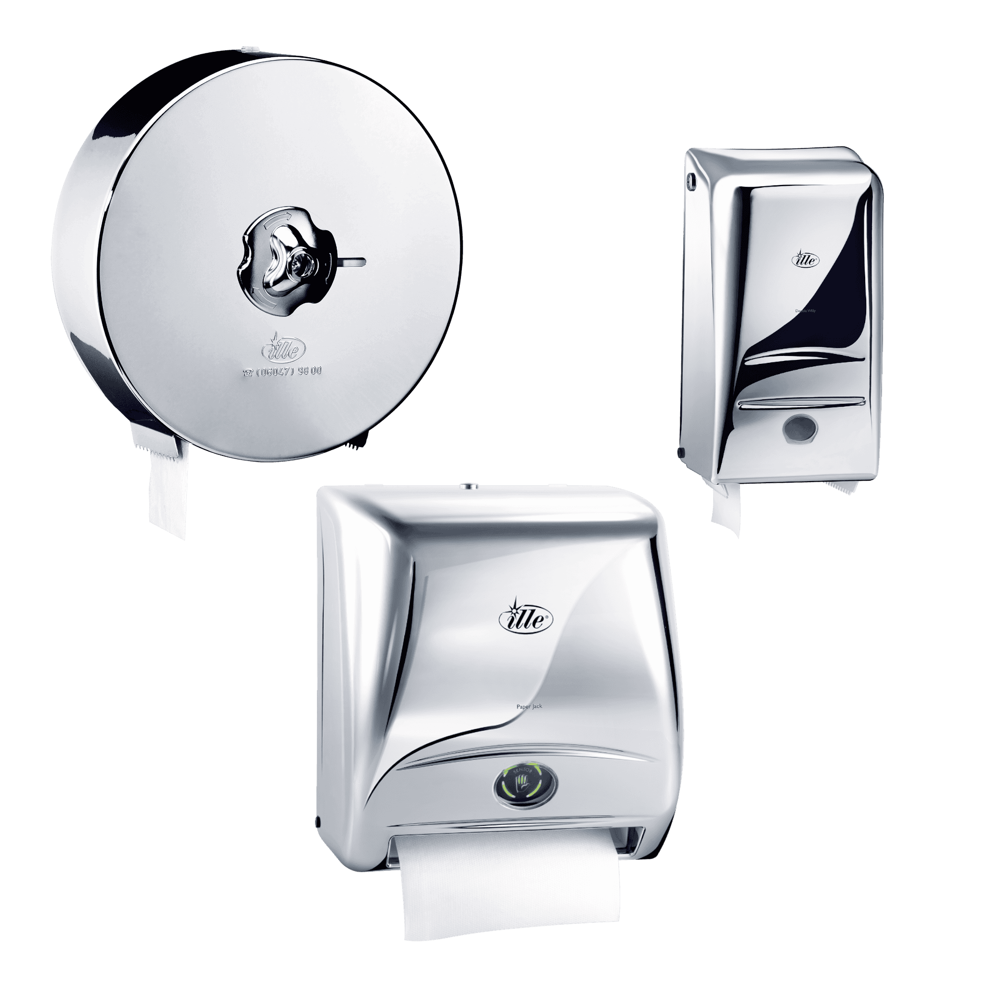 Triple Willy, Double Willy und Paper Jack in chrom