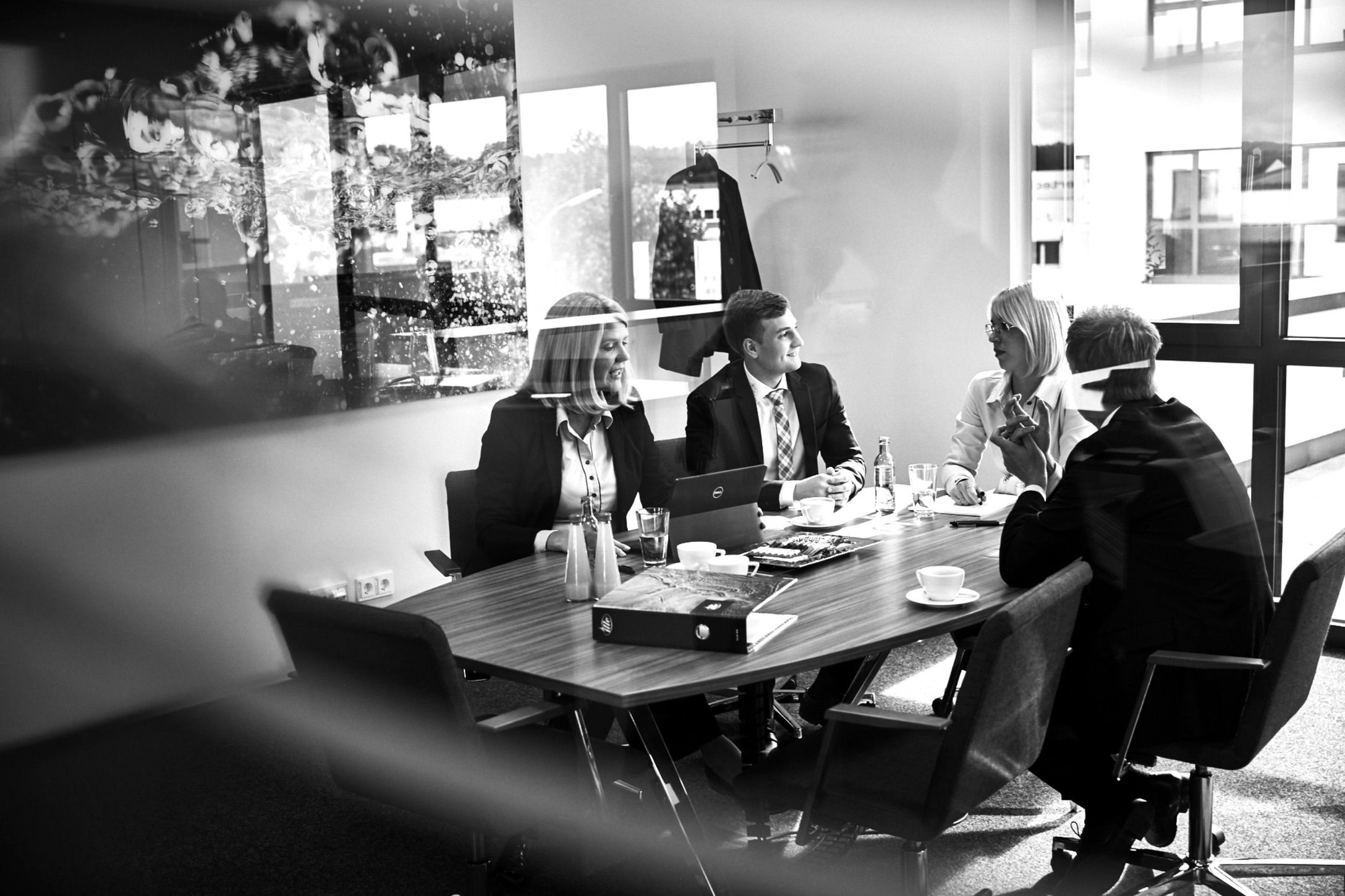 Sales employee in a meeting