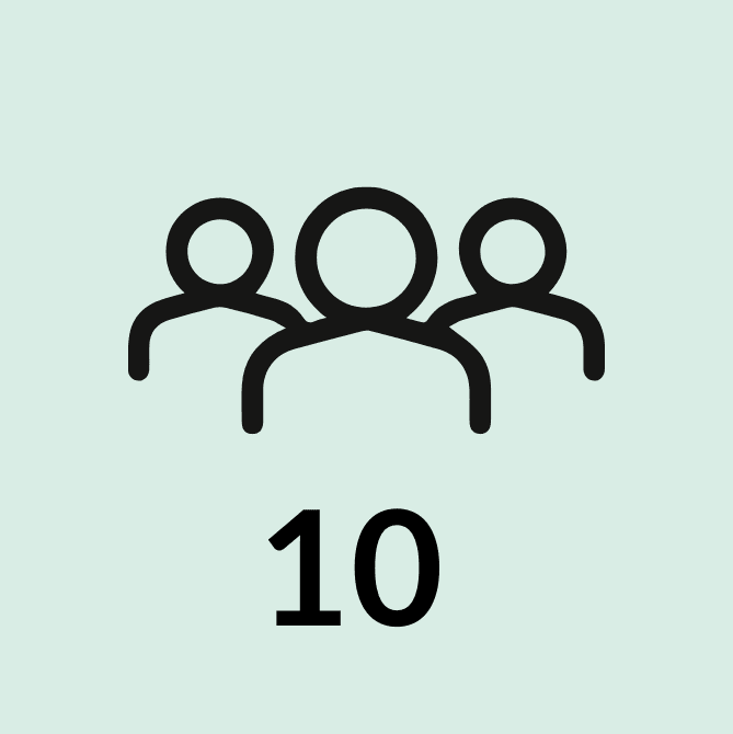 HEPA max 10 personen Icon