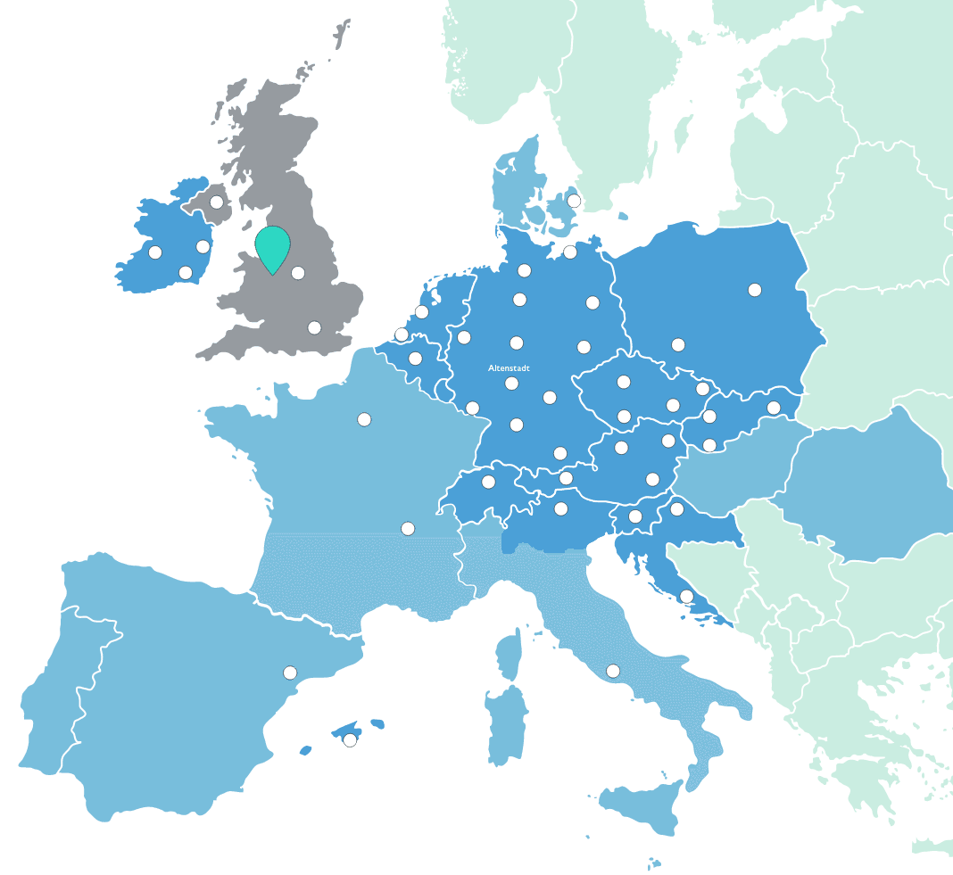 A map showing Ille’s branches